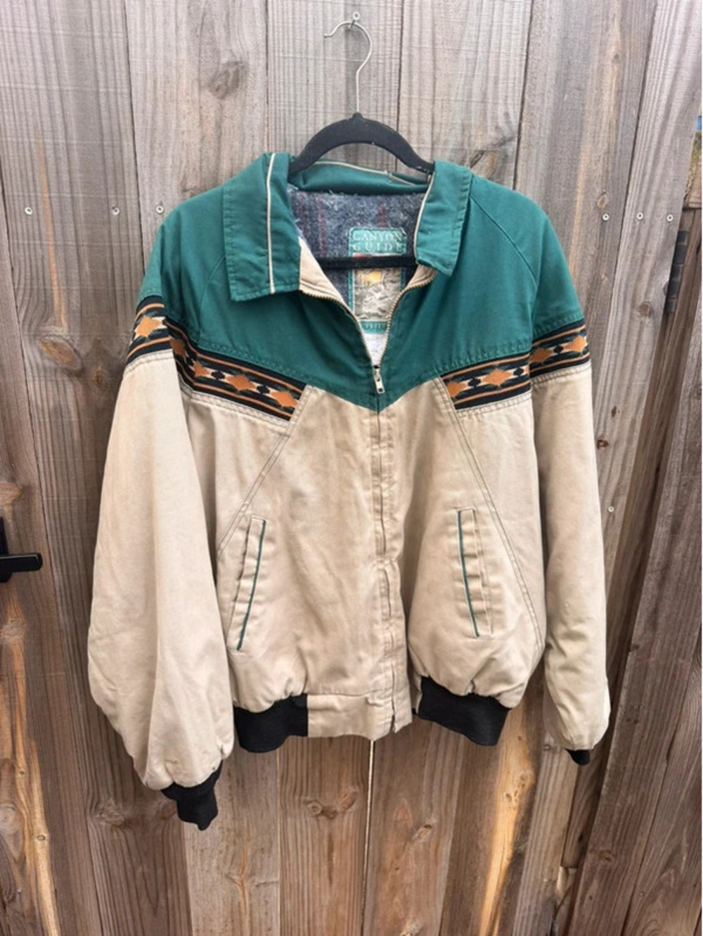 Vintage Aztec style jacket men’s size xl